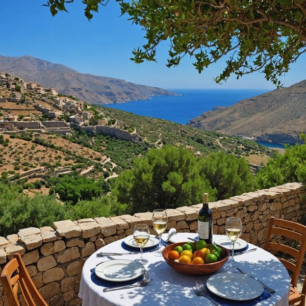 Peut-on louer une maison de vacances en Crète avec des cours de cuisine méditerranéenne et des randonnées en montagne?