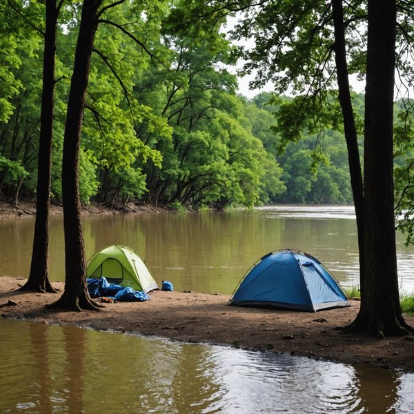 Quels sont les meilleurs conseils pour un camping en bord de rivière lors de la saison des crues?