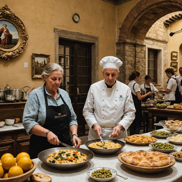 Comment organiser un séjour en Toscane avec des cours de cuisine et des visites de musées locaux?