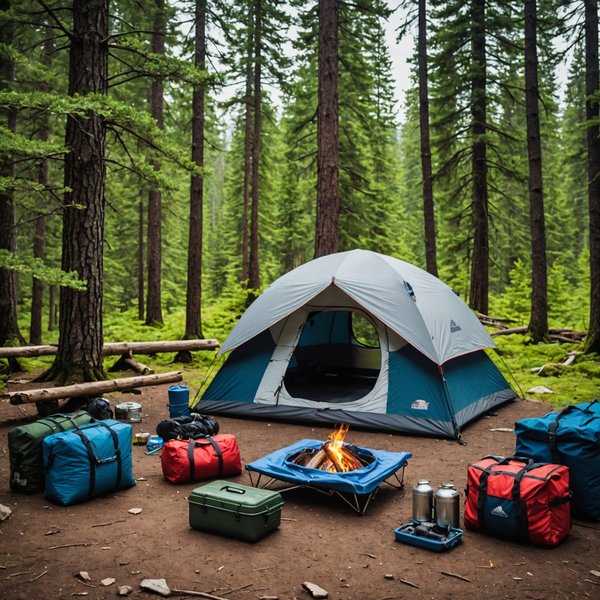 Quels sont les équipements indispensables pour un camping en région de montagnes avec des ours?