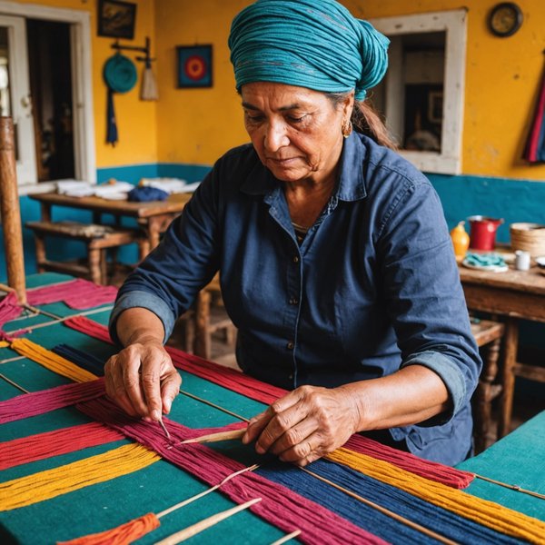 Quelles croisières proposent des ateliers de fabrication de textiles traditionnels en Amérique du Sud?