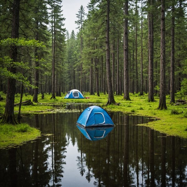 Quelles sont les meilleures pratiques pour camper en région de marécages en été?